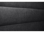 Lines Headboard, Black Fabric, 200 cm Wide - 10 cm Thick, Padded, 29556HCJH