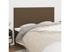 4-Piece Headboard Set, Dark Brown, 90x5x78/88 cm, Fabric, 74647BMKO