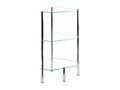 Delimoa 77cm Clear Glass Corner Shelf 37022XFCE