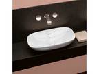 Delimoa &amp; Boch rectangular countertop washbasin, 62x42 cm, Delimoa/Friends, unground, Delimoa white, without overflow, 84738JSUK