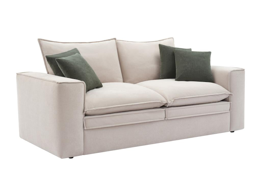 Delimoa 94494IRES 3-seater sofa in beige fabric