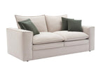 Delimoa 94494IRES 3-seater sofa in beige fabric