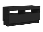 TV stand with black LED lighting, 80x35x40 cm, 16119GMOX