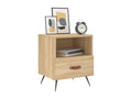 Artanzy 2-piece oak bedside tables, 40x35x47.5 cm, 23320NSLE