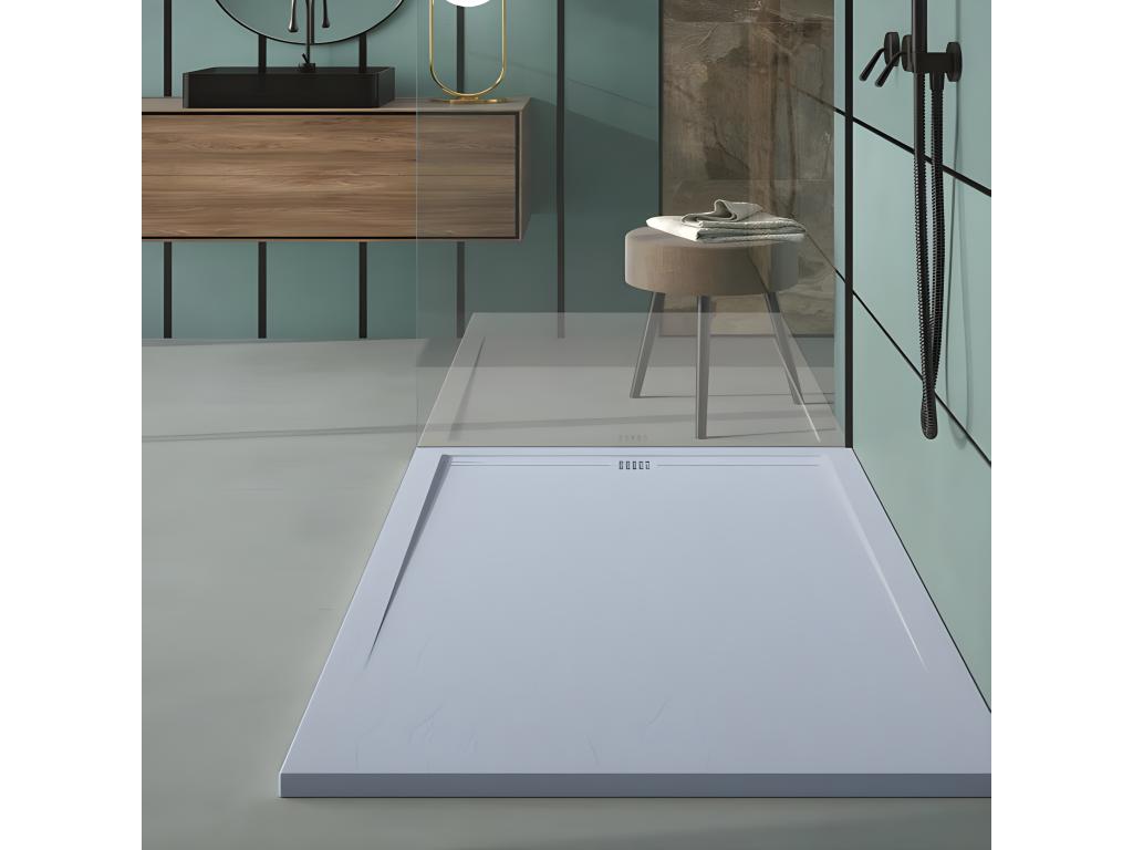 Delimoa CACH Grey Slate Finish Shower Tray with Colour Grid - 170x80 cm 77390TOQY