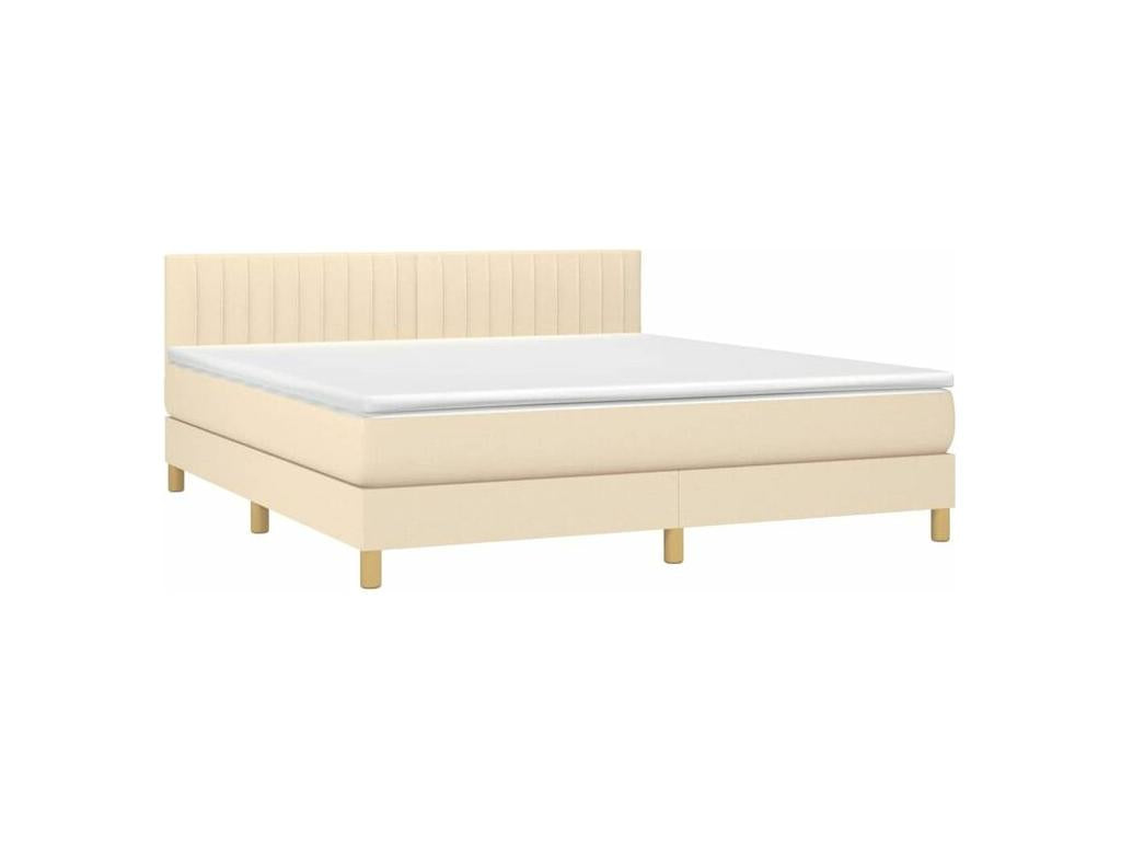 Artanzy bed base with cream mattress 180x200 Fabric 68124FFQN