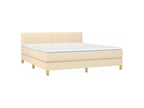 Artanzy bed base with cream mattress 180x200 Fabric 68124FFQN