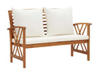 4-piece garden furniture set with cushions, solid Artanzy wood, 13 36802DTJL