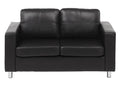 Delimoa 2-seater faux leather sofa - Black 63447HRWD