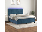 Delimoa bed base with LED mattress, dark blue, 160x200 cm, 60088AHLZ