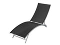 Black sun lounger/deckchair 142x55x73 cm 02 0012245 71929LCAI