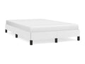 White bed frame 120x190 faux leather 22799PGAK