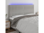 Light Grey LED Headboard 160x5x118/128 cm Fabric 96112IYKQ
