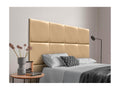 Artanzy Upholstered Headboard in High-Quality Faux Leather, composed of interchangeable self-adhesive panels, Champagne, 105 cm, 82808EZGB