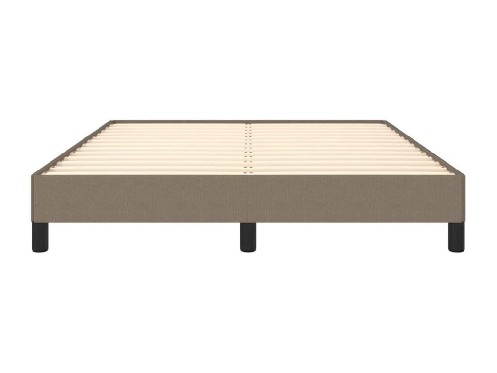 Bed frame without mattress Delimoa 140x190 cm fabric 47791RWBY