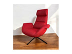 Delimoa - Comfortable red fabric swivel armchair 22238QEFL