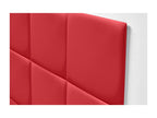 Delimoa Upholstered Headboard in High-Quality Faux Leather, with Interchangeable Self-Adhesive Panels, Red, 180 cm, 33801HVQX