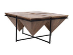 Pyramid coffee table in wood and metal - Artanzy 46191MDQS