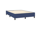 Delimoa bed base with LED mattress, blue, 140x200 cm, fabric, 93168IDUG