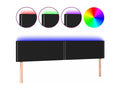 Black LED Headboard 180x5x78/88 cm Fabric 22495ZXAL