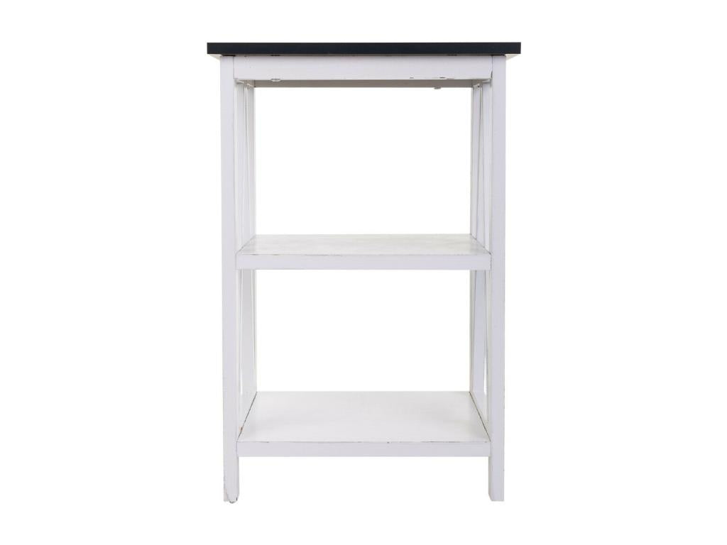 White wooden shelf 40x30x60h 12083MMNW