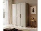 3-door wardrobe with two hanging rails - 150 cm - beige - Artanzy 60476NEWU
