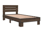 Bed frame without mattress, brown oak, 75x190 cm, 39225KBIE