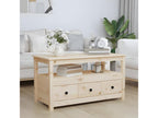 Coffee table 102x49x55 cm Solid pine wood 86415ZZAO
