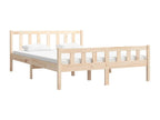 Solid wood bed frame 120x190 cm small double 07939UYUB