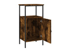 Smoked oak bedside table 41x31x80 cm engineered wood 22661BNCJ