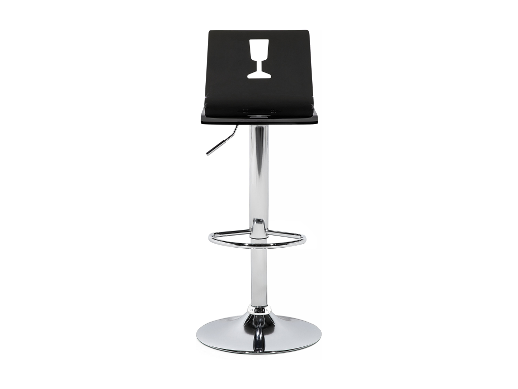 Set of 2 Delimoa Black Bar Stools 27038LWUG