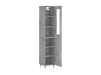 Highboard, Concrete Grey, 34.5x34x180 cm, Engineered Wood, 48224UHQS