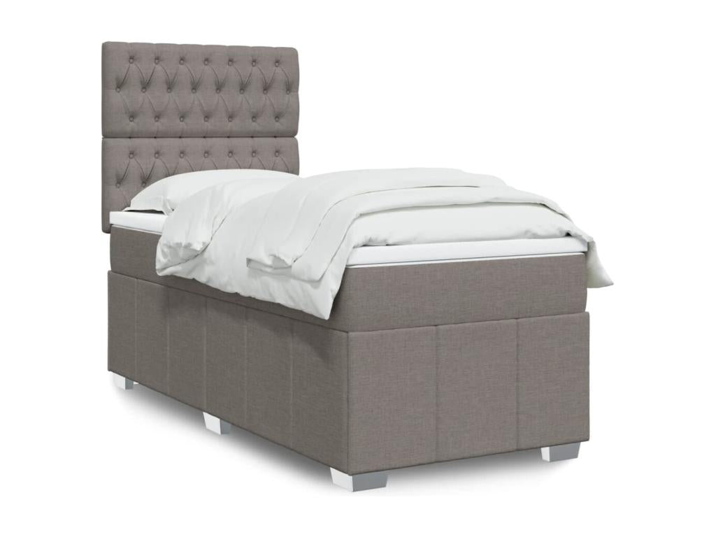 Delimoa bed base with Delimoa mattress 90x190 cm Fabric 69411KKSI