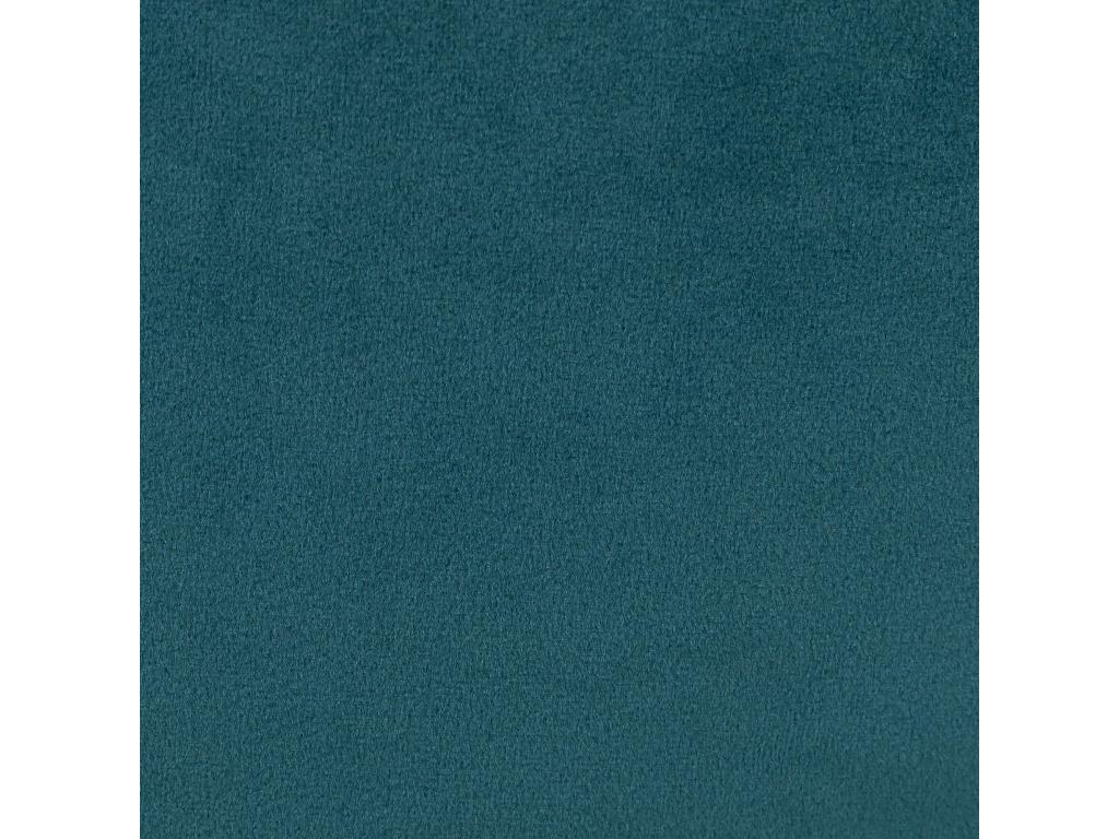 Set of 2 Teal Blue Velvet Chaise Lounge Poufs - Artanzy 99479JWZK