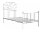 White Metal Bed Frame 90x200 cm 06123UIUM