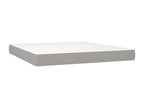 Delimoa bed base and mattress with LED light grey 160x200 cm 78460TQBB