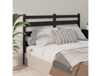Black Headboard 186x4x100 cm Solid Pine Wood 78535GSVM
