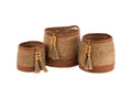 Set of 3 Artanzy Seagrass Baskets 09163XDMQ