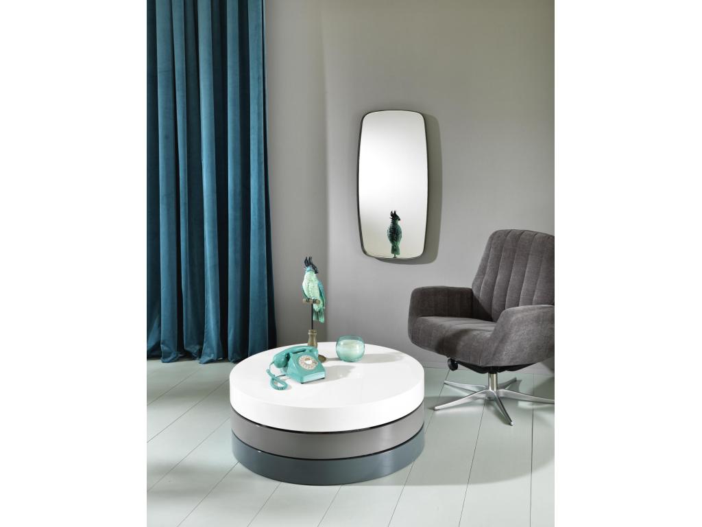 Delimoa 1 - Coffee table 90x90x32h in White MDF 72565ILBK