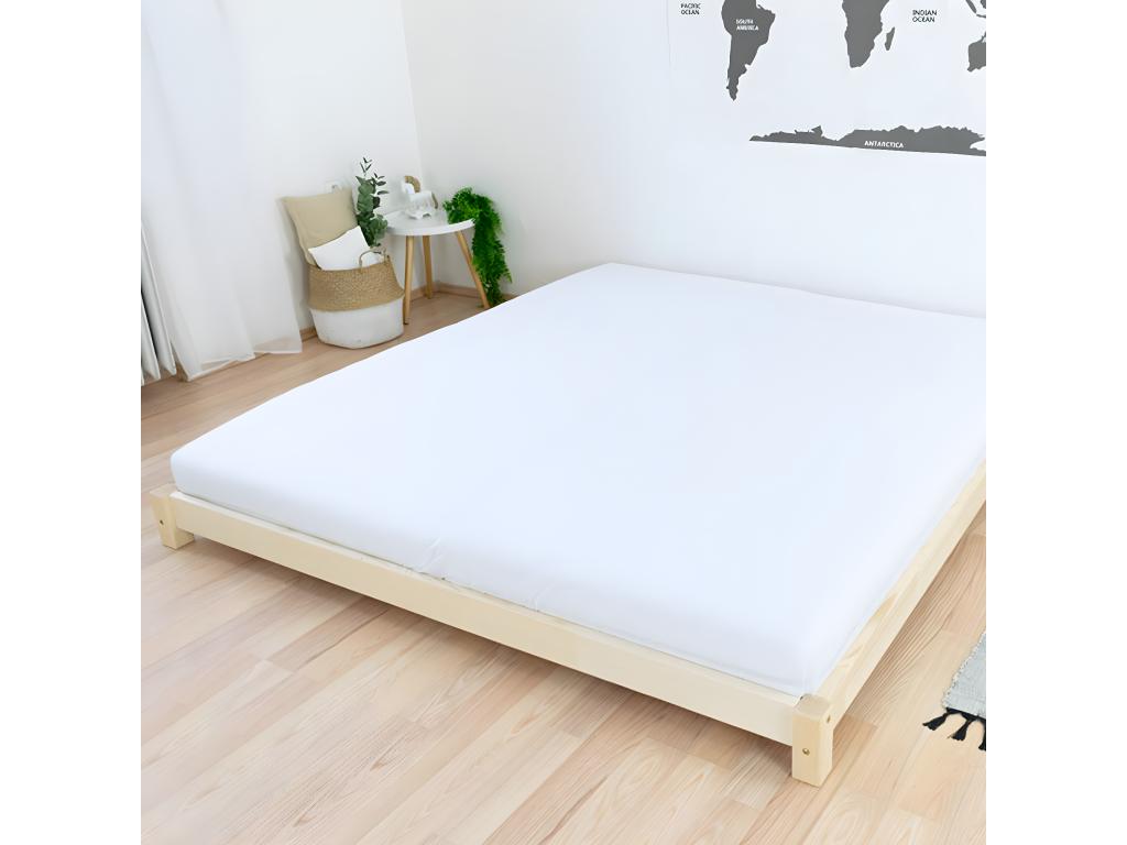 Double bed 160x200 Tatami style - Wood 89526SZMR