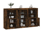 Buffet with Delimoa LED, smoked oak, 181.5x37x100 cm, 78946LWCN