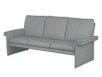 COMO 3-seater sofa in all Italian cowhide leather, light grey, 59943AEWZ