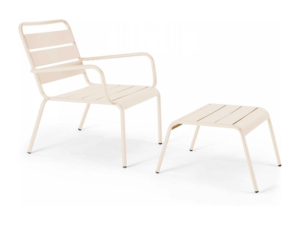 Ivory metal footrest - Delimoa 87426QBEF