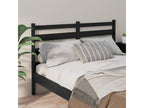 Black Headboard 186x4x100 cm Solid Pine Wood 78535GSVM