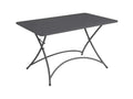 Rectangular folding table 120x70cm for outdoor garden use, Delimoa 93559FLSN