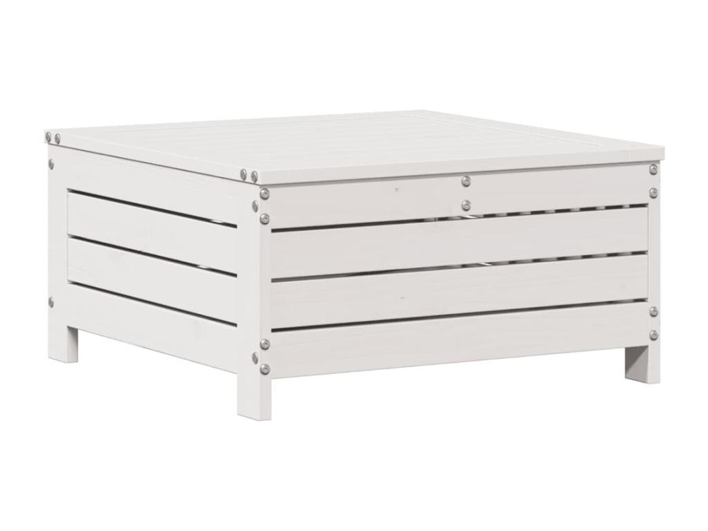 Garden furniture set with cushions, 6 pieces, white, solid pine wood, 41753SGHJ