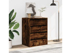Smoked oak corner chest of drawers, 60x41x76 cm, engineered wood, 02094UMHF