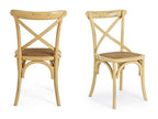 Set of 2 rattan bistro chairs - Artanzy 80027ZQFQ