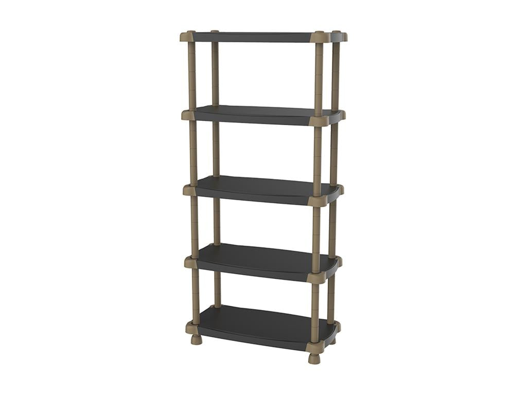 5-Tier Indoor/Outdoor Storage Shelf, Black/Artanzy - W- 88 x D- 43 x H- 184 cm 54603HRMY