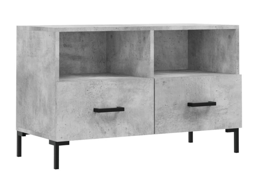 TV stand, concrete grey, 80x36x50 cm, engineered wood, 63844TWZW